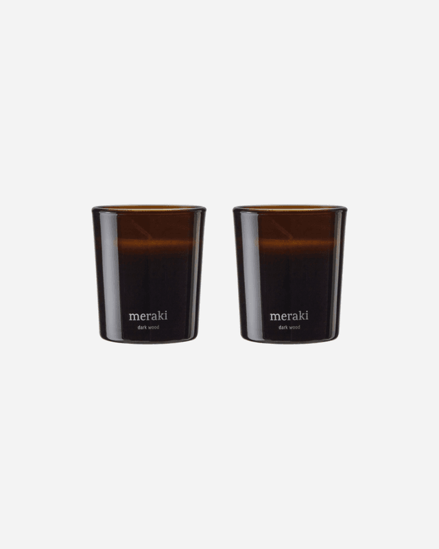 Duftlys gavepakke 2pk Dark wood