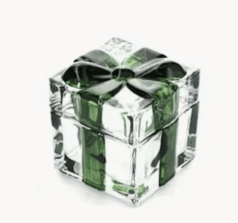 Glasskrukke Julegave 9 cm
