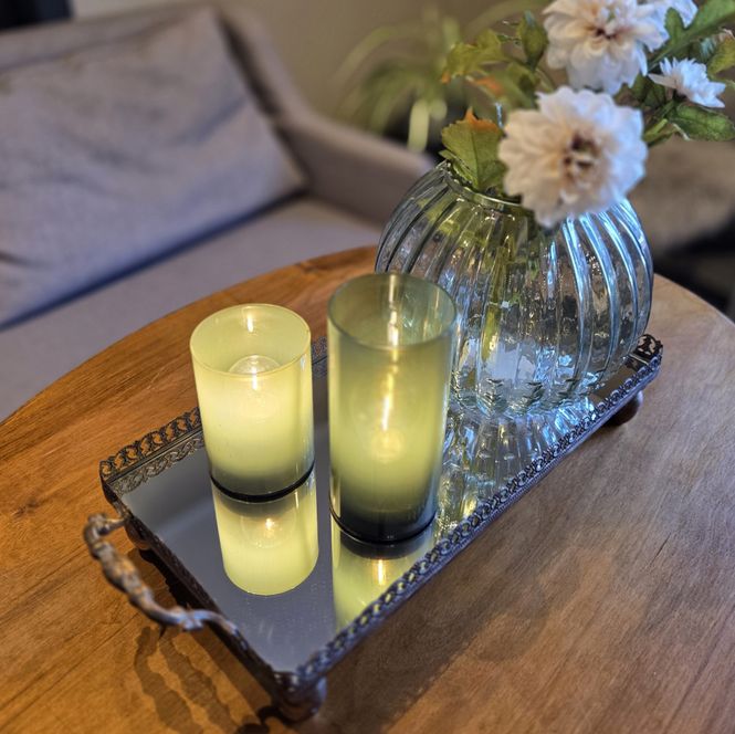 Hovedbilde Speilfat antikk lite