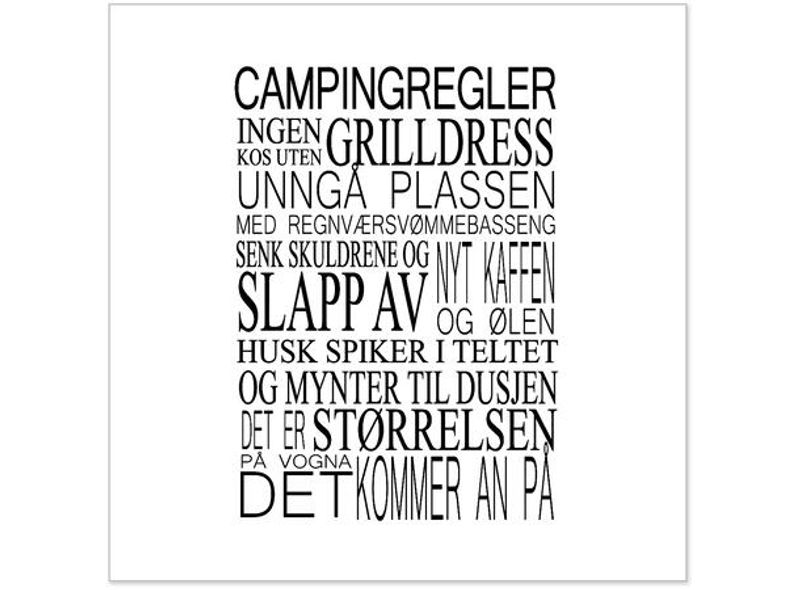 Serviett campingregler