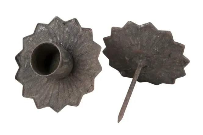 Hovedbilde Kronelysestake på spyd grå ...