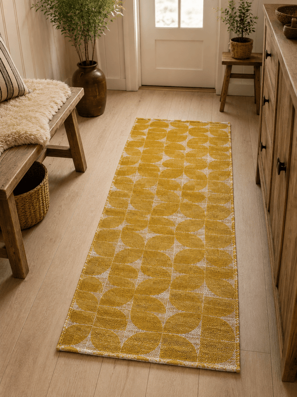 Rye retro gul 70x160cm