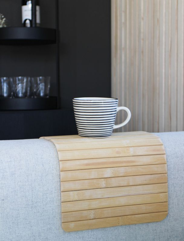 Serveringsbrett natur til armlen til sofa eller stol