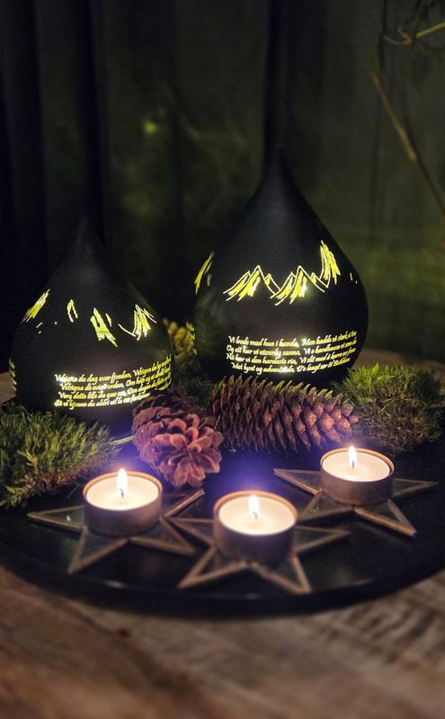 Nordnorsk julesalme dråpe, stor