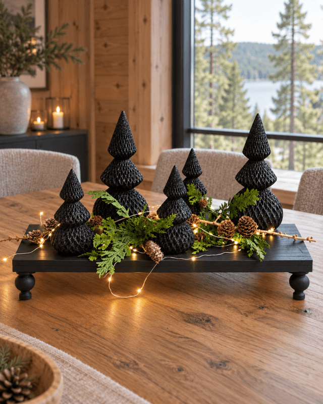 Juletre svart 24cm