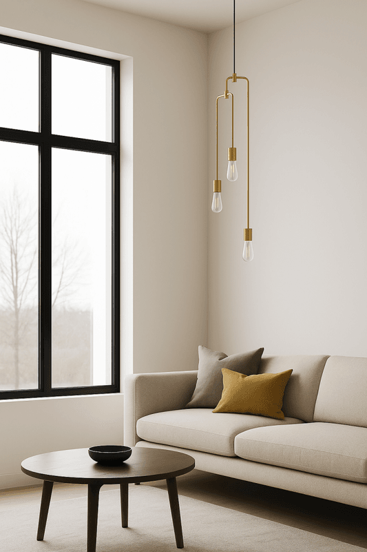 Lampe gull 3-armet