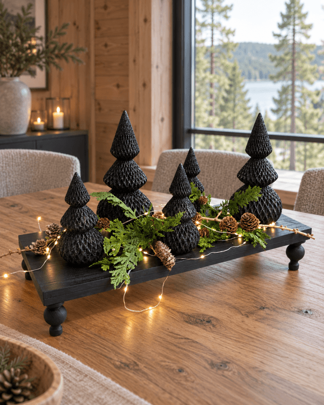 Juletre svart 24cm