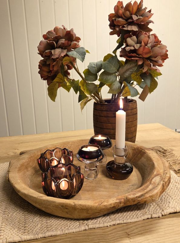 Lysholder sopp glass