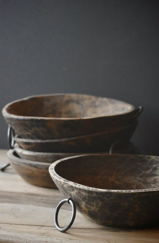 Vintage fat med jernring