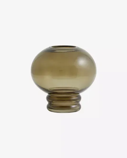 Hovedbilde Glasslykt/vase oliven